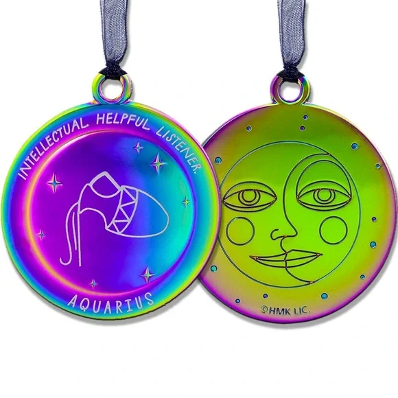 Hallmark Aquarius Zodiac Ornament Decoration - Rainbow Hues - Picture 6 of 9